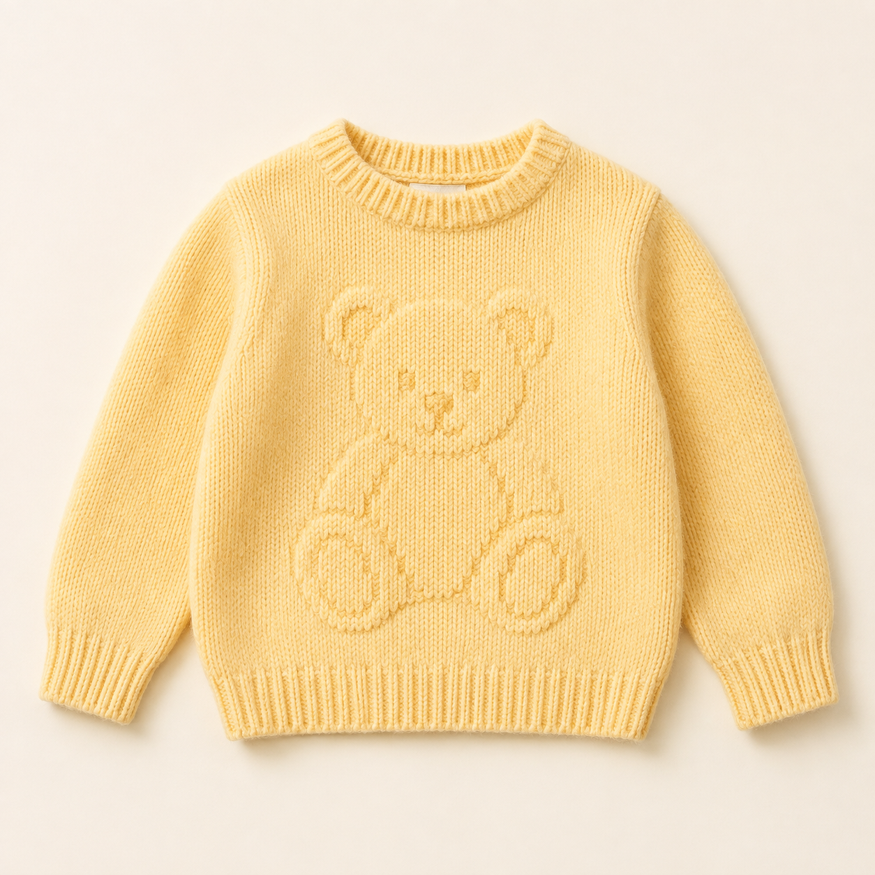 Moschino Yellow Teddy Knit Sweater
