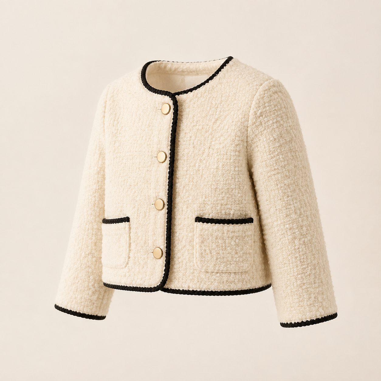 Chanel Ivory Boucle Jacket