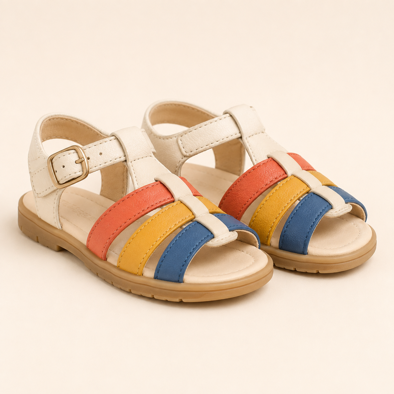 Maison Mangostan Colorblock Summer Sandals