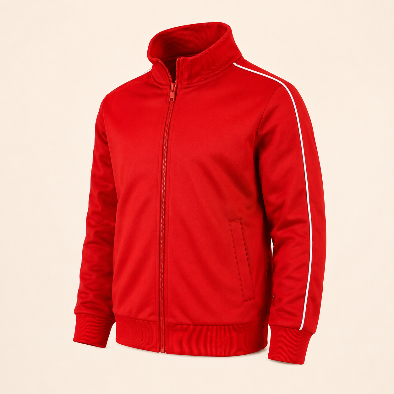 Palm Angels Red Piped Track Jacket
