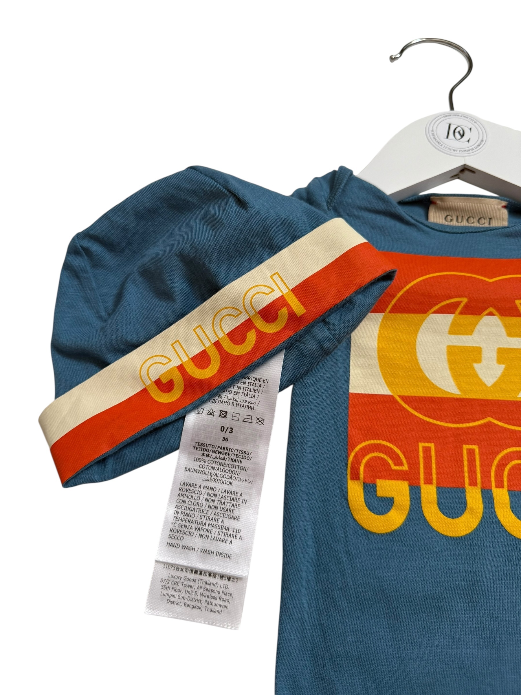 Gucci Blue Logo Baby Gift Set 0-3M - Soft Cotton Comfort