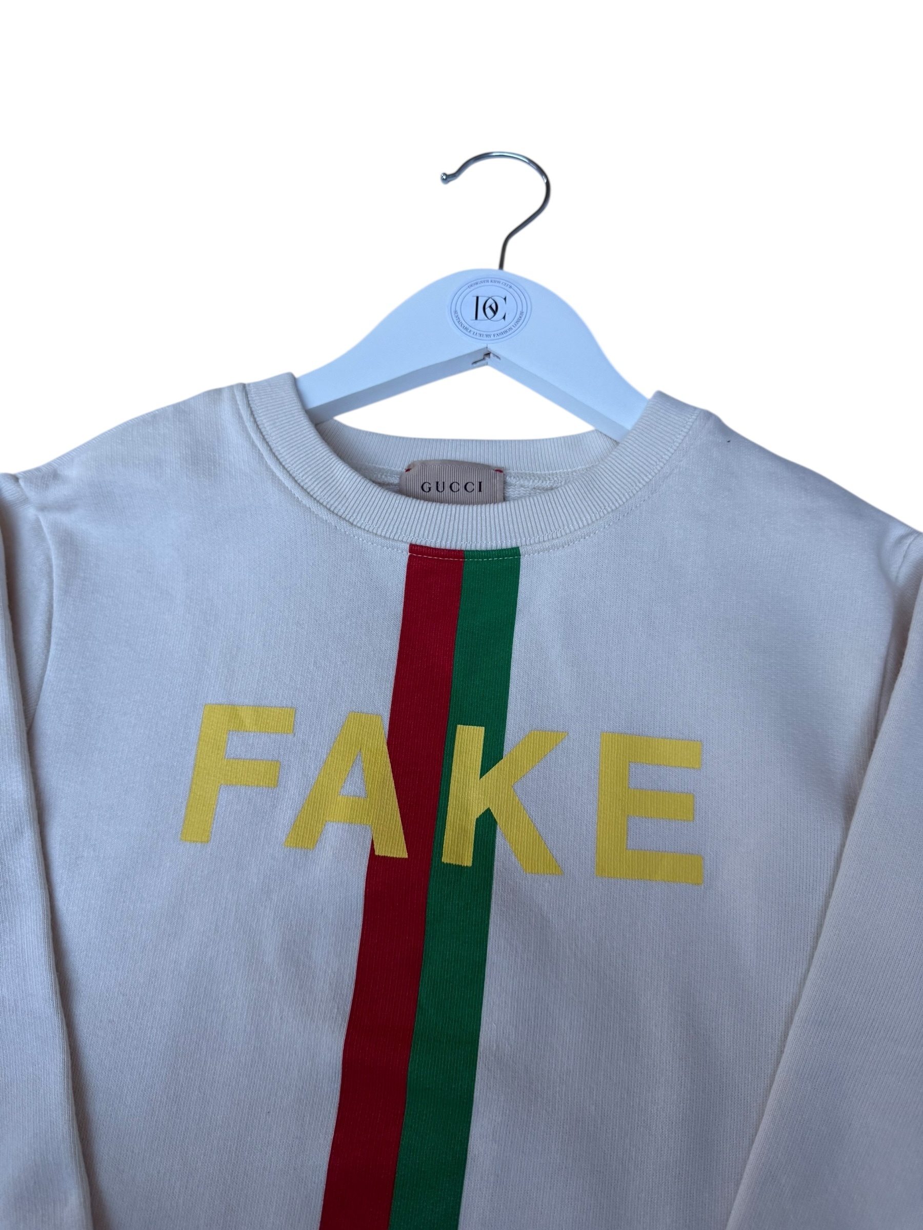 GUCCI FAKE/NOT Jumper Age 5 - Unisex Cotton Comfort