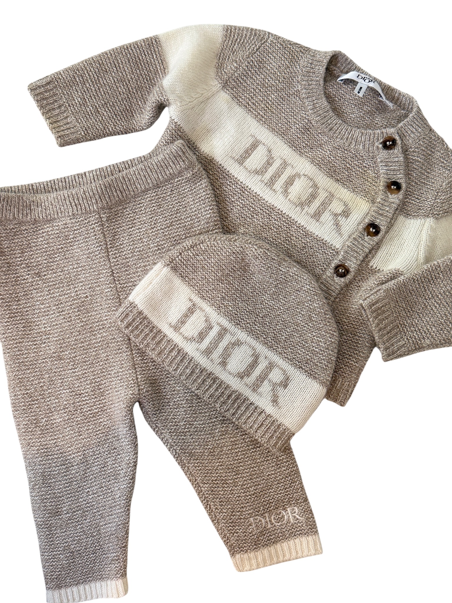 Dior Baby Wool & Cashmere Knit Set - Luxurious Comfort