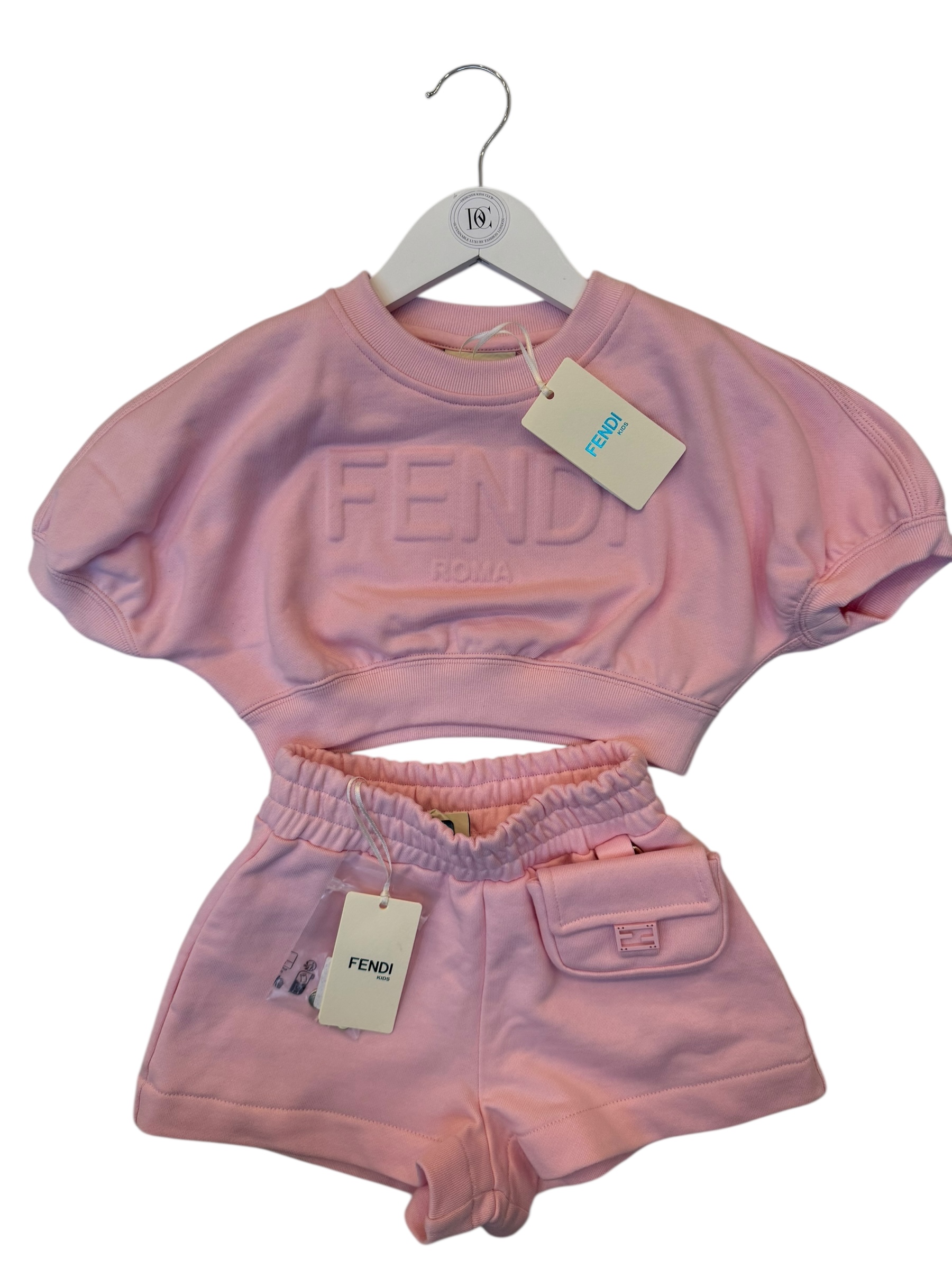 FENDI 子供スウェットセットアップ Fendi Kids Logo Sweatshirt & Shorts Set - Age 3